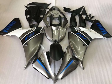 2009-2011 Yamaha YZF R1 Motorcycle Fairings - Silver White Blue Canada for Sale