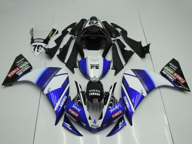 2009-2011 Yamaha YZF R1 Motorcycle Fairings - White Blue Black Sterilgarda Canada for Sale