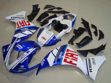 2009-2011 Yamaha YZF R1 Motorcycle Fairings - White Blue Red Fiat Canada for Sale