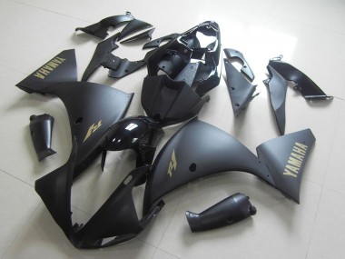 2009-2011 Yamaha YZF R1 Motorcycle Fairings - Glossy Black Matte Black Gold Decals Canada for Sale