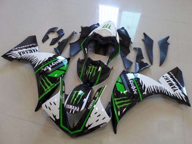 2009-2011 Yamaha YZF R1 Motorcycle Fairings - White Blue Black Green Monster Canada for Sale