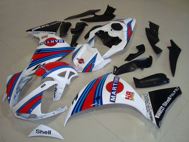 2009-2011 Yamaha YZF R1 Motorcycle Fairings - White Blue Red Black Martini Canada for Sale
