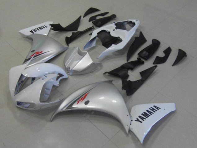 2009-2011 Yamaha YZF R1 Motorcycle Fairings - White Silver Canada for Sale
