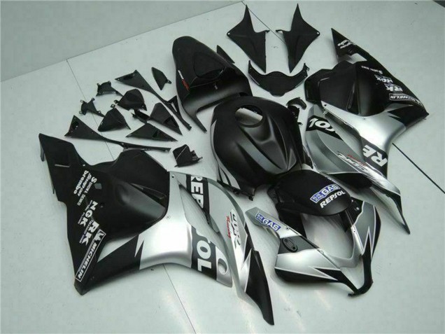 2009-2012 Honda CBR600RR Motorcycle Fairings - Silver Matte Black Repsol Canada for Sale