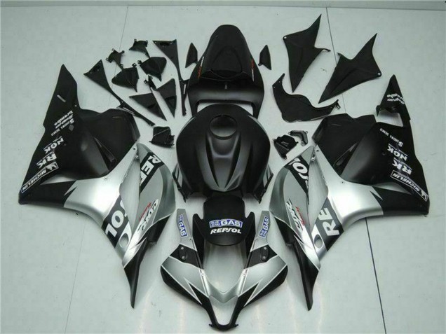 2009-2012 Honda CBR600RR Motorcycle Fairings - Silver Matte Black Repsol Canada for Sale