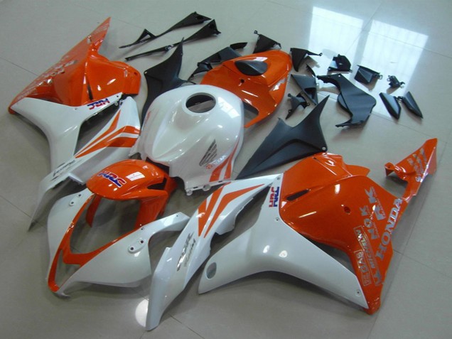 2009-2012 Honda CBR600RR Motorcycle Fairings - White Orange HRC Canada for Sale