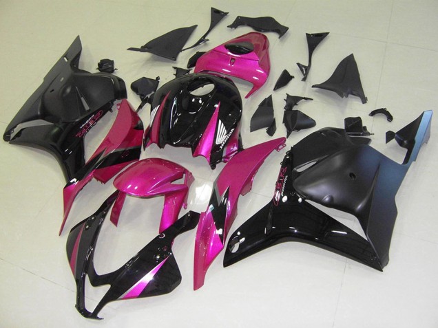 2009-2012 Honda CBR600RR Motorcycle Fairings - Pink Glossy Black Matte Black Canada for Sale