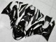 2009-2012 Kawasaki ZX6R Motorcycle Fairings - Glossy Black White Ninja Canada for Sale
