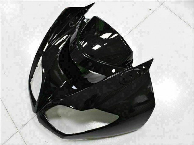 2009-2012 Kawasaki ZX6R Motorcycle Fairings - Glossy Black White Ninja Canada for Sale