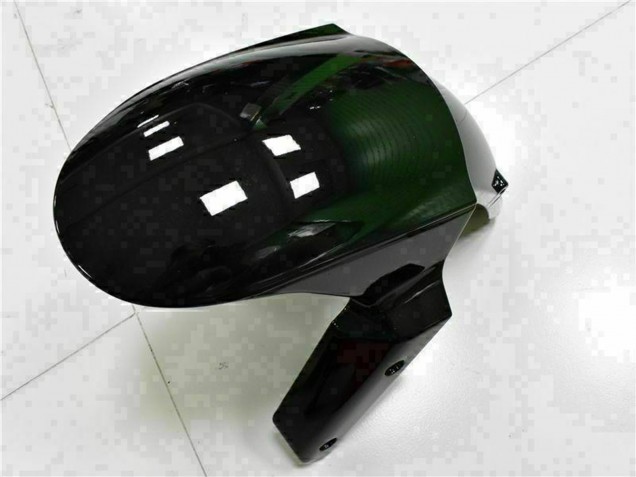 2009-2012 Kawasaki ZX6R Motorcycle Fairings - Glossy Black White Ninja Canada for Sale