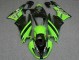 2009-2012 Kawasaki ZX6R Motorcycle Fairings - Green Glossy Black Elf Touch4 Bridgestone Canada for Sale