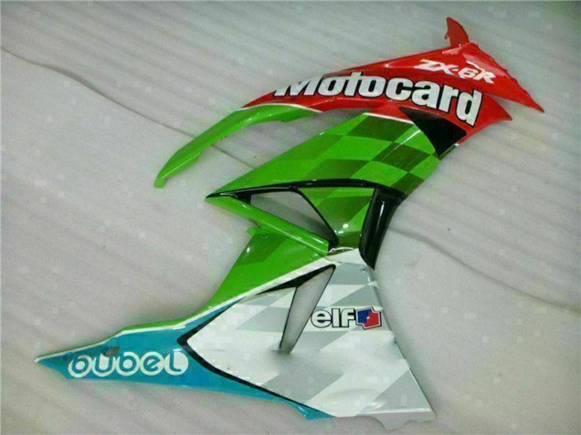 2009-2012 Kawasaki ZX6R Motorcycle Fairings - Green White Red Black Blue Motocard Canada for Sale