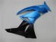 2009-2012 Kawasaki ZX6R Motorcycle Fairings - Light Blue Glossy Black Canada for Sale
