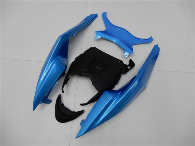 2009-2012 Kawasaki ZX6R Motorcycle Fairings - Light Blue Glossy Black Canada for Sale
