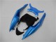 2009-2012 Kawasaki ZX6R Motorcycle Fairings - Light Blue Glossy Black Canada for Sale