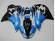 2009-2012 Kawasaki ZX6R Motorcycle Fairings - Light Blue Glossy Black Canada for Sale
