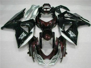 2009-2016 Suzuki GSXR 1000 Motorcycle Fairings - Glossy Black Silver White Canada for Sale