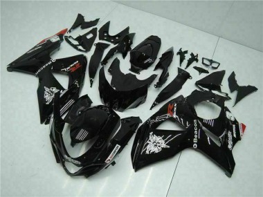 2009-2016 Suzuki GSXR 1000 Motorcycle Fairings - Glossy Black Red Beacon Motul Canada for Sale