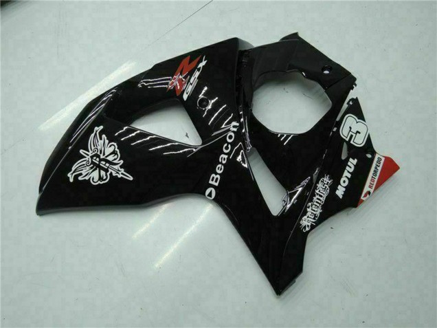 2009-2016 Suzuki GSXR 1000 Motorcycle Fairings - Glossy Black Red Beacon Motul Canada for Sale