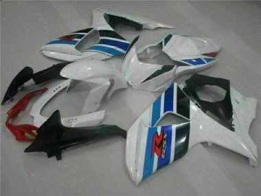 2009-2016 Suzuki GSXR 1000 Full Motorcycle Fairings - White Blue Black Canada for Sale