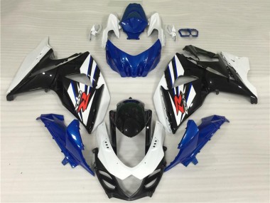 2009-2016 Suzuki GSXR 1000 Full Motorcycle Fairing Kits - White Blue Black Canada for Sale
