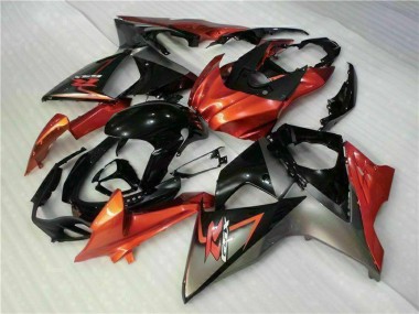 2009-2016 Suzuki GSXR 1000 Motorcycle Fairings - Orange Glossy Black Canada for Sale