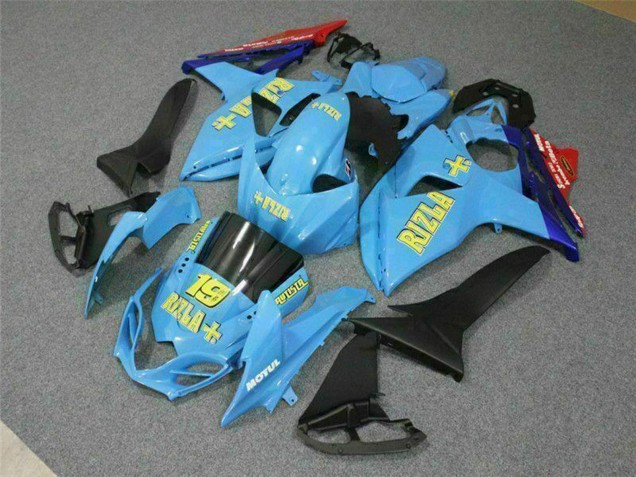 2009-2016 Suzuki GSXR 1000 Motorcycle Fairings - Blue Yellow Rizla 19 Red Canada for Sale