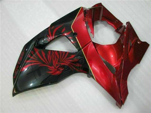 2009-2016 Suzuki GSXR 1000 Motorcycle Fairings - Red Glossy Black Canada for Sale