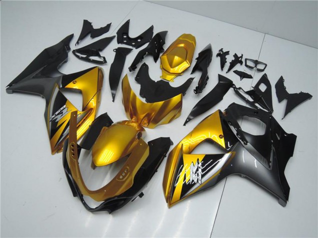 2009-2016 Suzuki GSXR 1000 Motorcycle Fairings - Gold Matte Black Canada for Sale