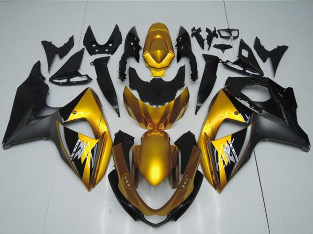 2009-2016 Suzuki GSXR 1000 Motorcycle Fairings - Gold Matte Black Canada for Sale
