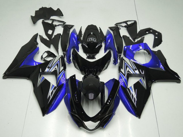 2009-2016 Suzuki GSXR 1000 Motorcycle Fairings - Glossy Black Blue Canada for Sale