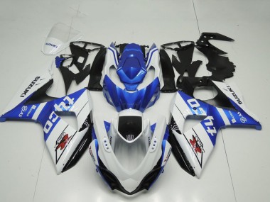 2009-2016 Suzuki GSXR 1000 Motorcycle Fairing - White Blue Black Tyco Canada for Sale