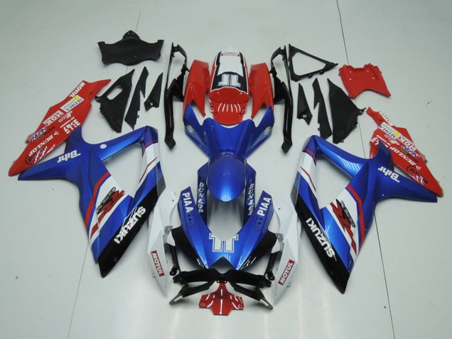2009-2016 Suzuki GSXR 1000 Motorcycle Fairings - Blue Red White Piaa Motul Canada for Sale