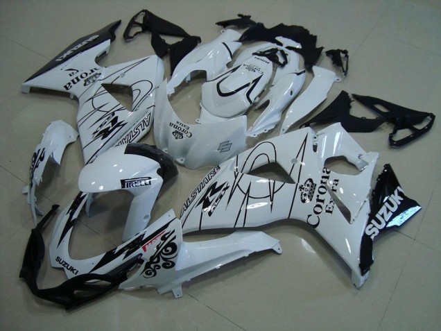 2009-2016 Suzuki GSXR 1000 Motorcycle Fairings - White Black Corona Canada for Sale