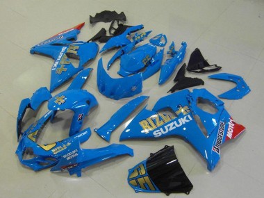 2009-2016 Suzuki GSXR 1000 Motorcycle Fairings - Blue Gold Rizla Motul Canada for Sale