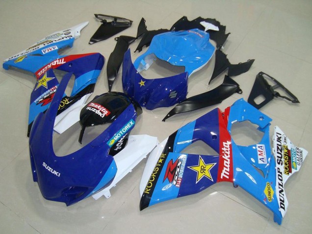 2009-2016 Suzuki GSXR 1000 Motorcycle Fairings - Blue White Red Black Rockstar Racing Canada for Sale