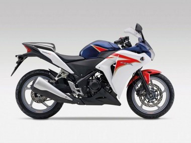 2011-2015 Honda CBR250RR Motorcycle Fairings - White Red Dark Blue Stripe Canada for Sale
