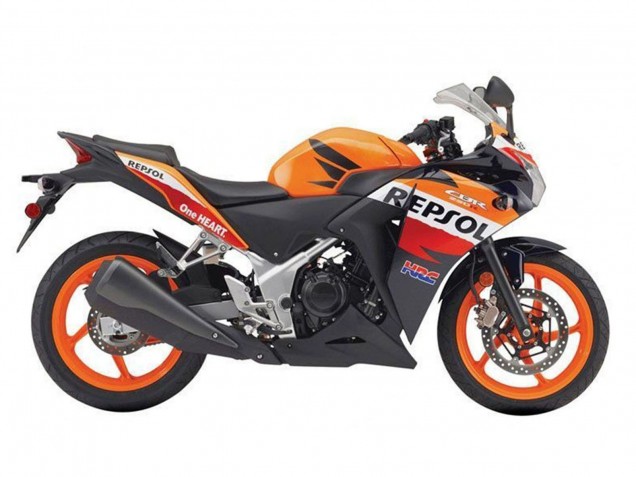 2011-2015 Honda CBR250RR Motorcycle Fairings - Orange White Red Glossy Black Repsol HRC Canada for Sale