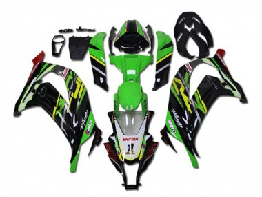 2011-2015 Kawasaki ZX10R Motorcycle Fairings - Green Yellow Glossy Black Red Showr 1 Canada for Sale