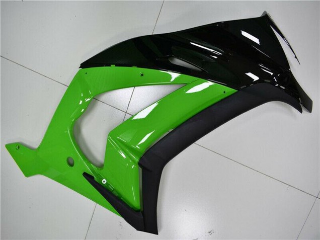 2011-2015 Kawasaki ZX10R Motorcycle Fairing - Green Glossy Black Canada for Sale