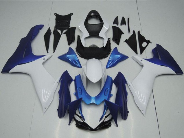 2011-2024 Suzuki GSXR 600/750 Motorcycle Fairings - White Light Blue Canada for Sale
