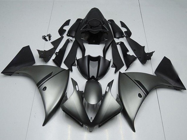 2012-2014 Yamaha YZF R1 Motorcycle Fairings - Matte Grey Matte Black Canada for Sale