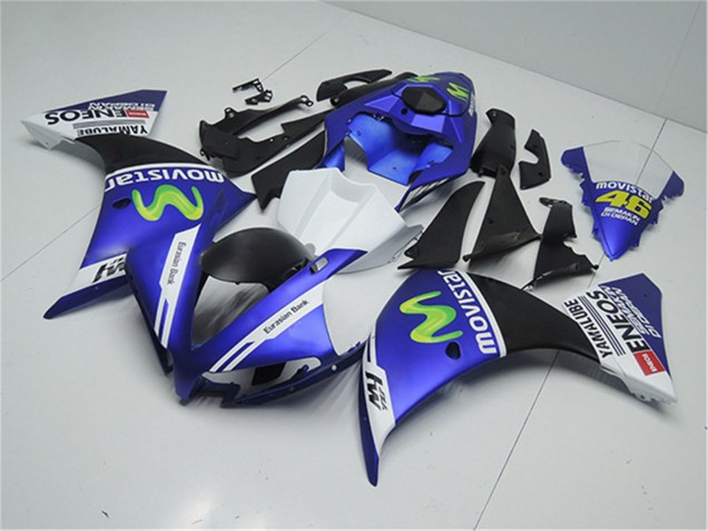 2012-2014 Yamaha YZF R1 Motorcycle Fairings - Blue White Black Green MoviStar Yamalube ENEOS Canada for Sale