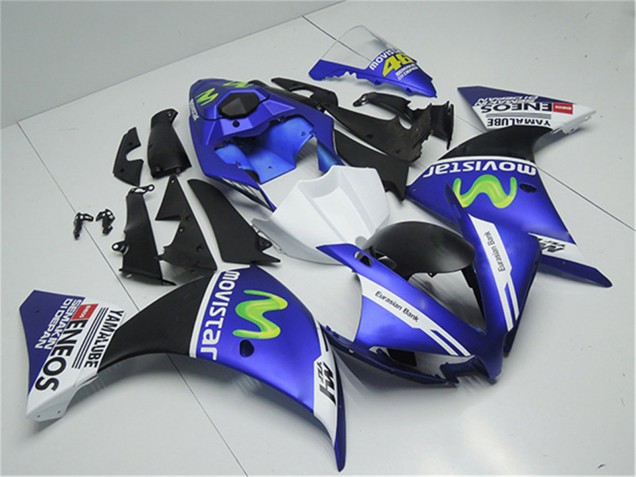 2012-2014 Yamaha YZF R1 Motorcycle Fairings - Blue White Black Green MoviStar Yamalube ENEOS Canada for Sale