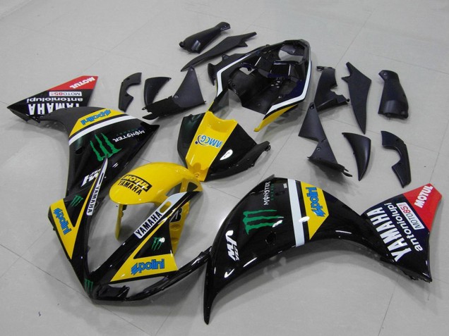 2012-2014 Yamaha YZF R1 Motorcycle Fairings - Yellow White Black Red Green Monster Canada for Sale