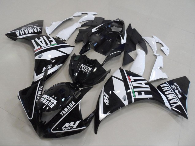2012-2014 Yamaha YZF R1 Motorcycle Fairings - White Black Fiat Canada for Sale