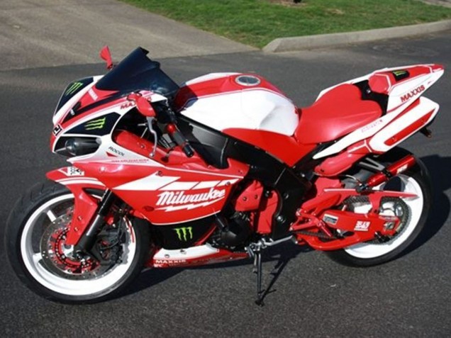 2012-2014 Yamaha YZF R1 Motorcycle Fairings - White Red Black Green Milwaukee Maxxis Monster Canada for Sale