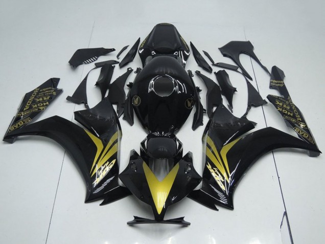 2012-2016 Honda CBR1000RR Motorcycle Fairings - Glossy Black Gold Canada for Sale