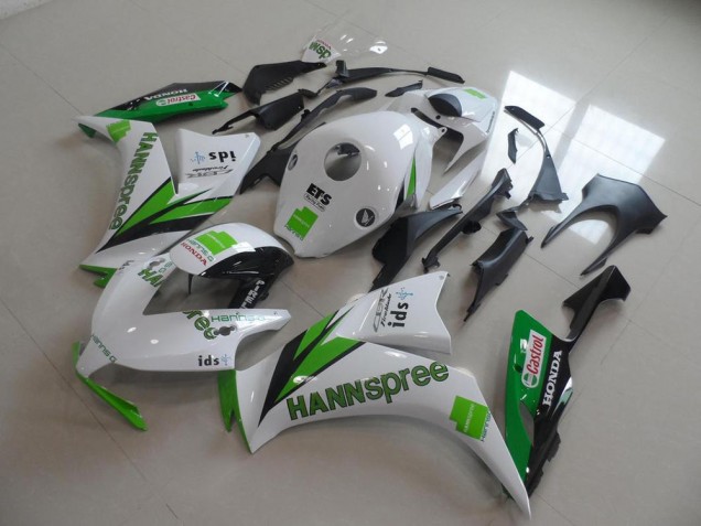 2012-2016 Honda CBR1000RR Motorcycle Fairings - White Green Glossy Black Hannspree Canada for Sale