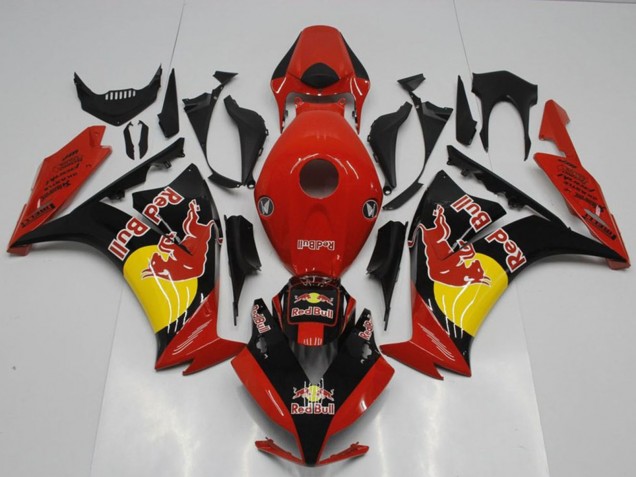2012-2016 Honda CBR1000RR Motorcycle Fairings - Red Black Yellow Red Bull Canada for Sale